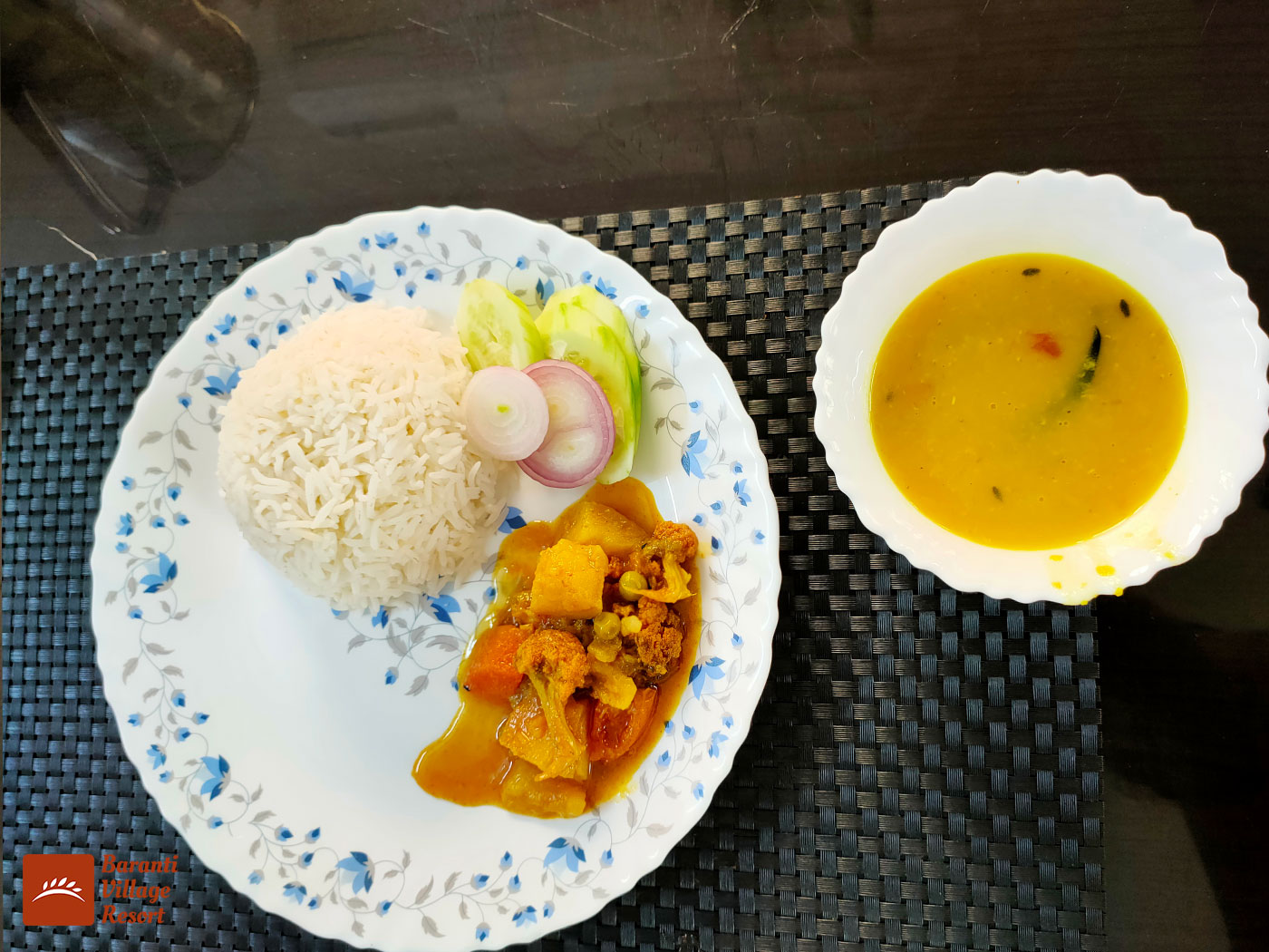 Baranti Village Resort Lunch - Rice & Dal